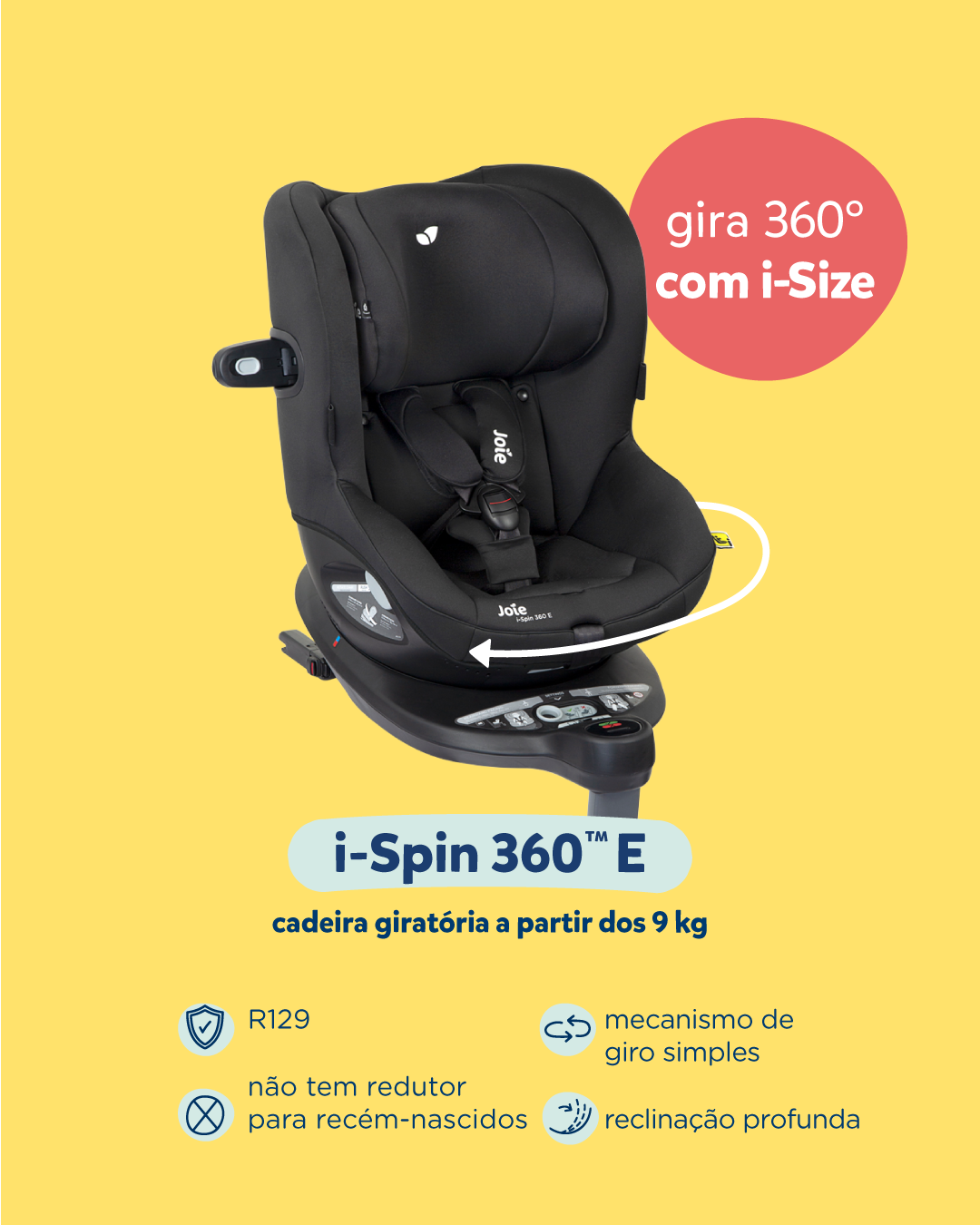 Cadeira Auto i-Spin 360 E