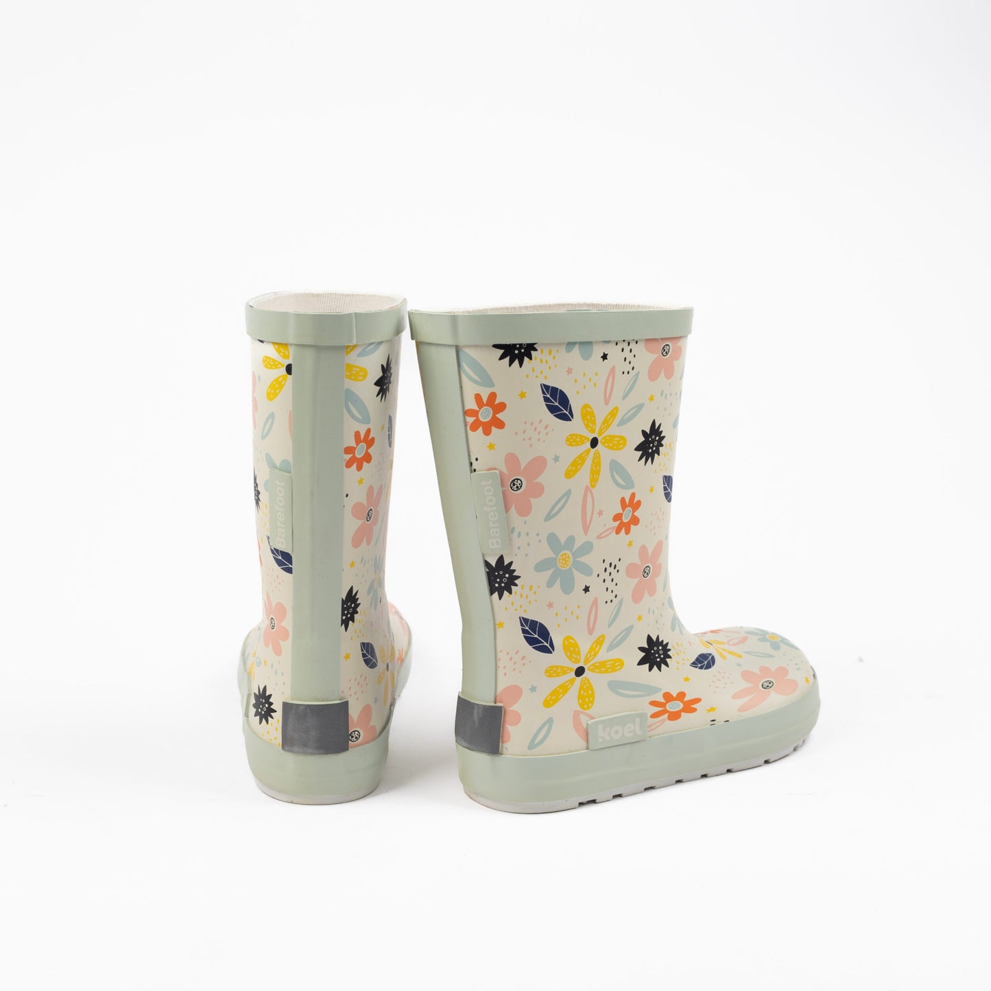 Galochas Koel Wellie White Flowers