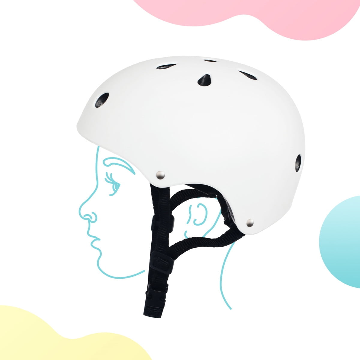 Capacete Kindekraft com Autocolantes