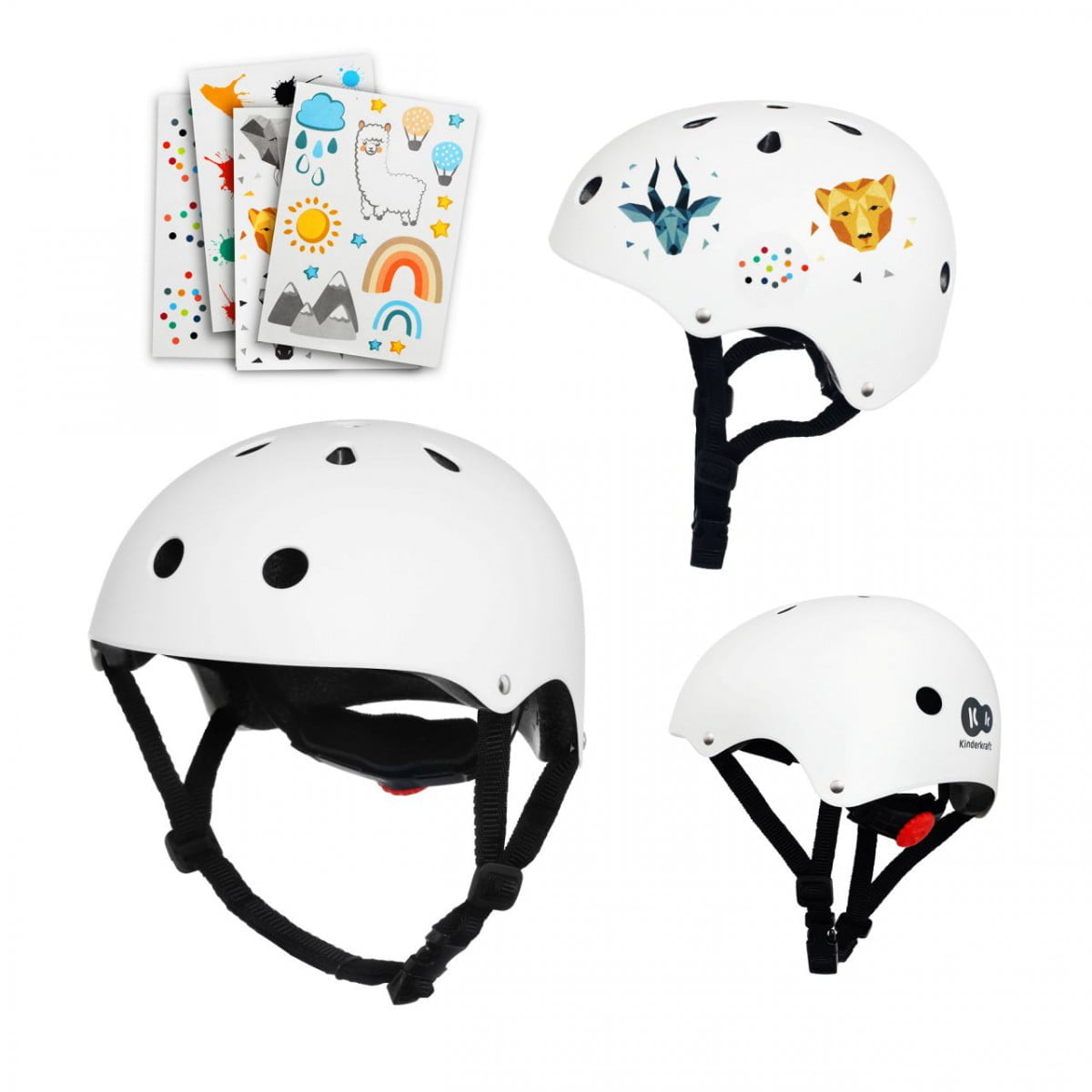 Capacete Kindekraft com Autocolantes