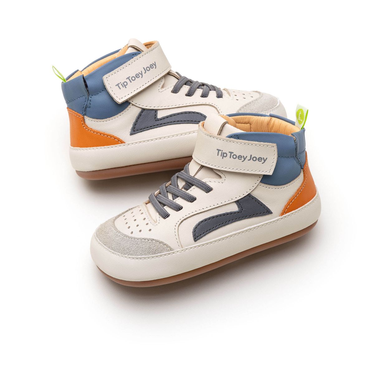 Tip Toey Joey Botas Landy High Top Blue Tangerine