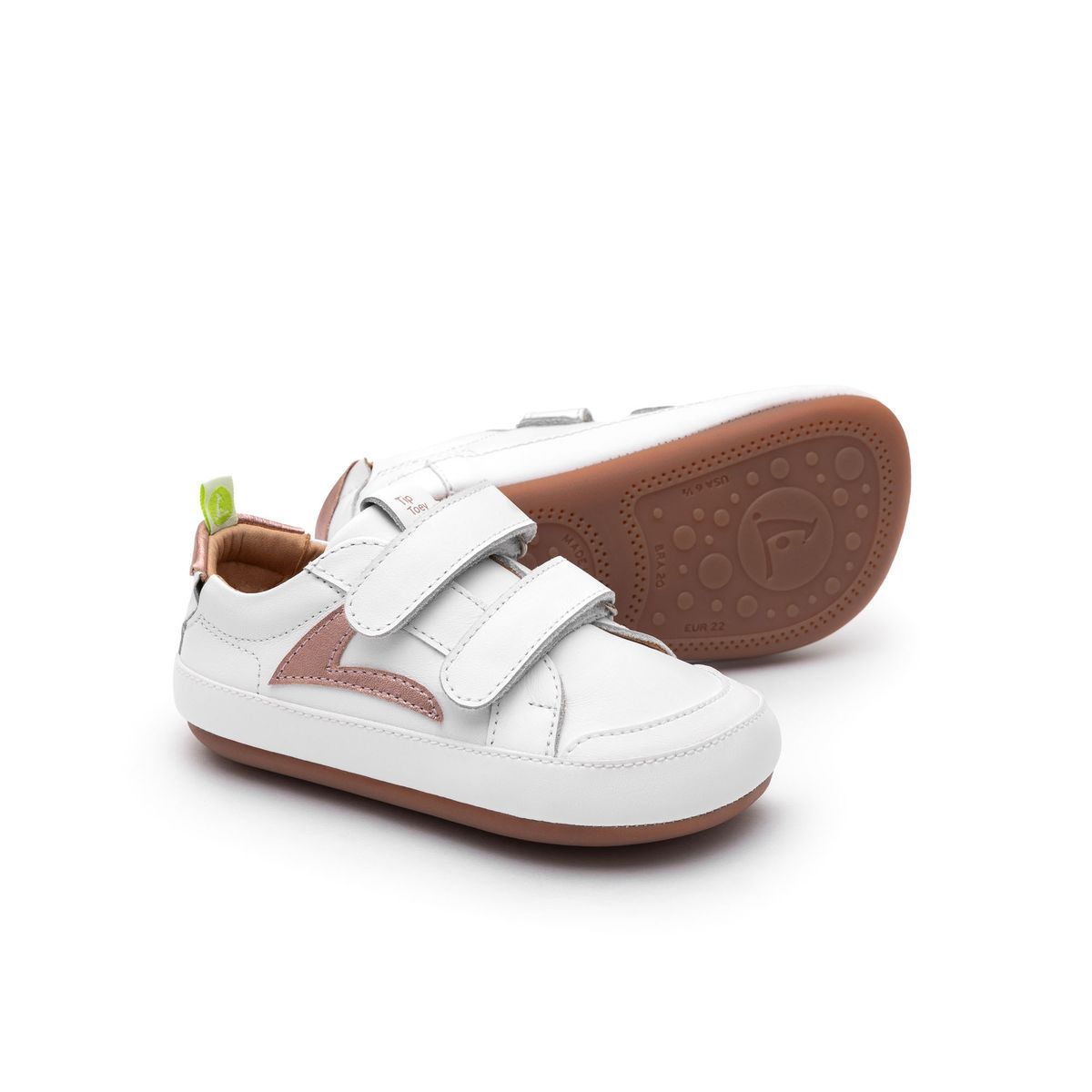 Tip Toey Joey Hopper White/ Rose Gold