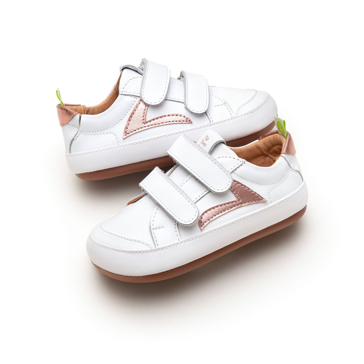 Tip Toey Joey Hopper White/ Rose Gold
