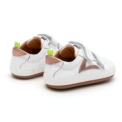 Tip Toey Joey Hopper White/ Rose Gold