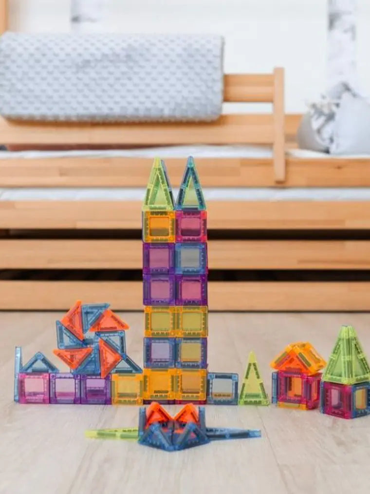 Magnetic Tiles - 100 Peças - Travel Kit