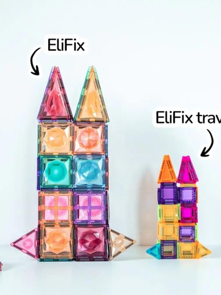 Magnetic Tiles - 100 Peças - Travel Kit