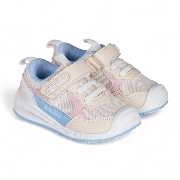 BabyFree Desportivas Bege&Rosa