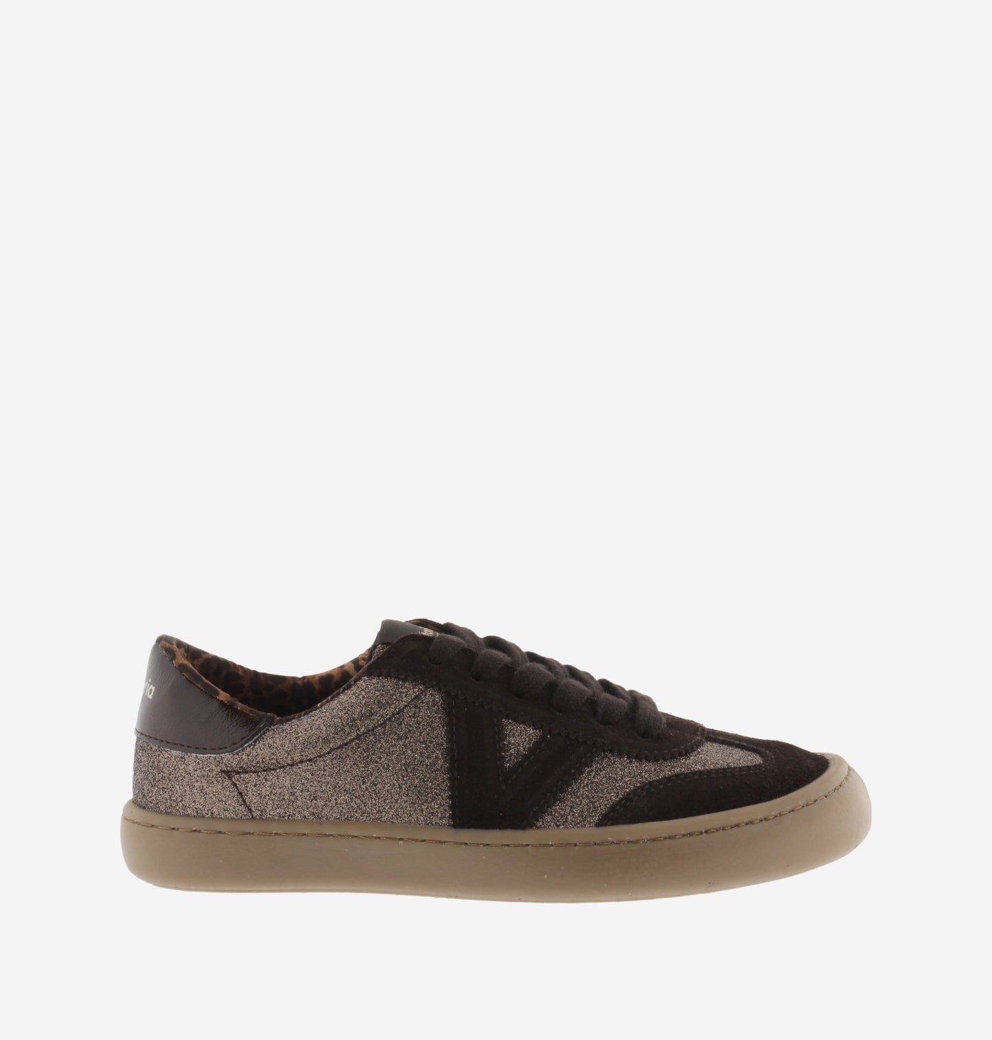 Victoria Olmo Glitter & Camurça Marron