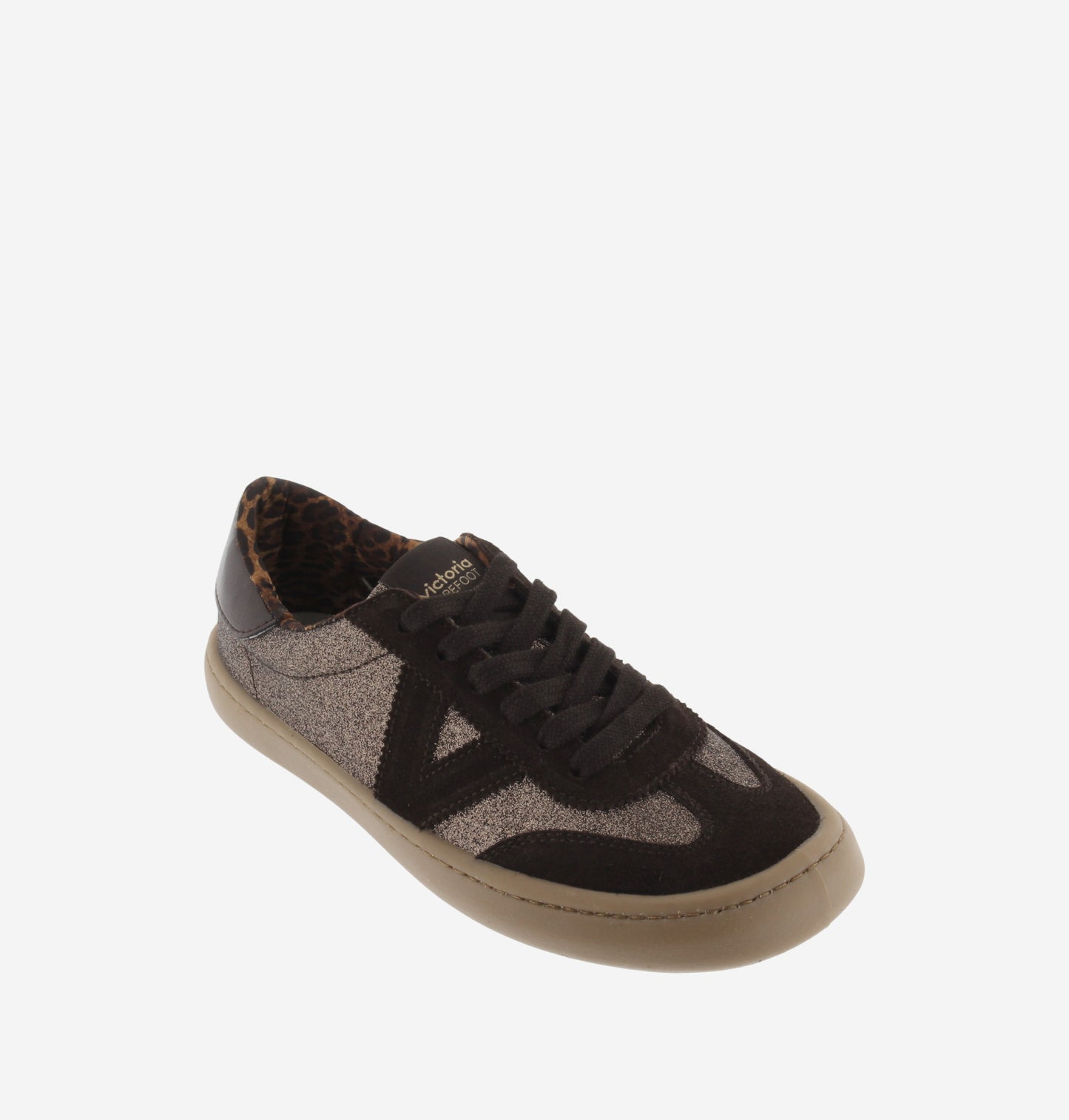 Victoria Olmo Glitter & Camurça Marron