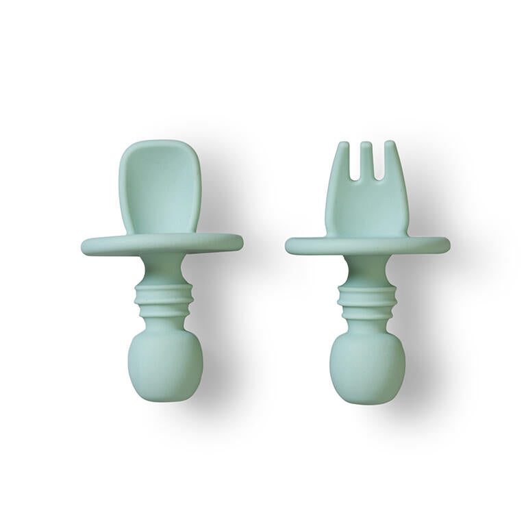 Set de Colher e Garfo de Aprendizagem Anti-Engasgo