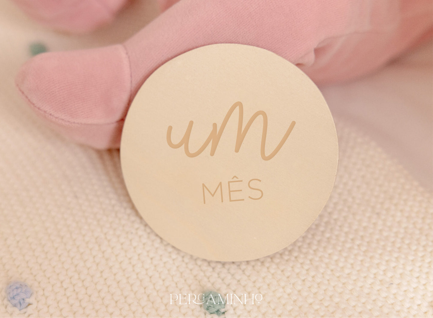 Milestones em Madeira Natural: Meses