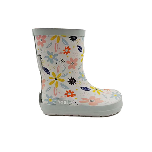 Galochas Koel Wellie White Flowers