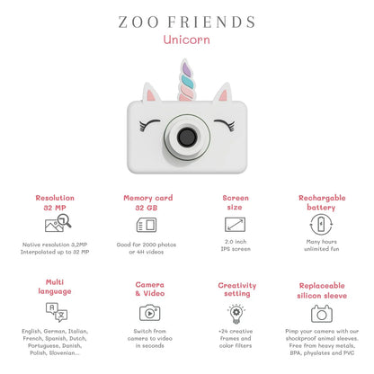 Máquina Fotográfica Digital Infantil The Zoo Family – Zoo Friends