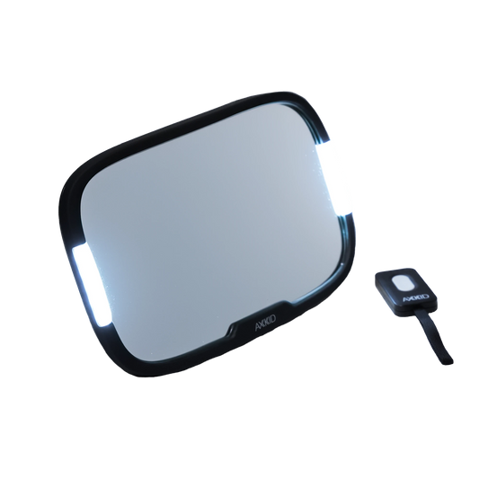 Espelho Axkid com luzes LED para cadeira auto em contramarcha