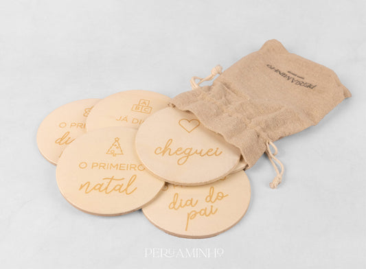 Milestones em Madeira Natural: Momentos