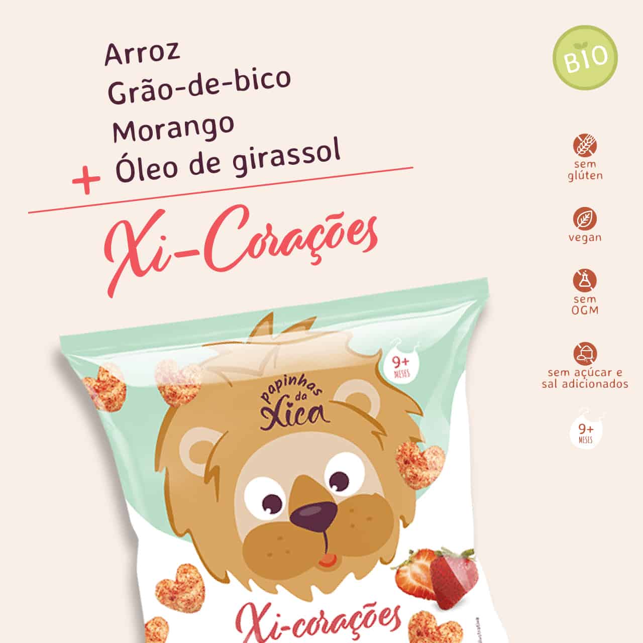 Papinhas da Xica Snacks Xi-Corações