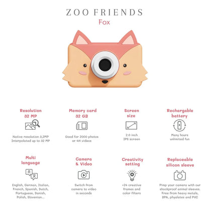 Máquina Fotográfica Digital Infantil The Zoo Family – Zoo Friends